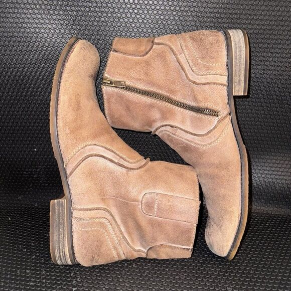 Bed Stu Men's Brown Tan Cowboy Western Casual Ankle Leather Boots Size 12 - Picture 4 of 8